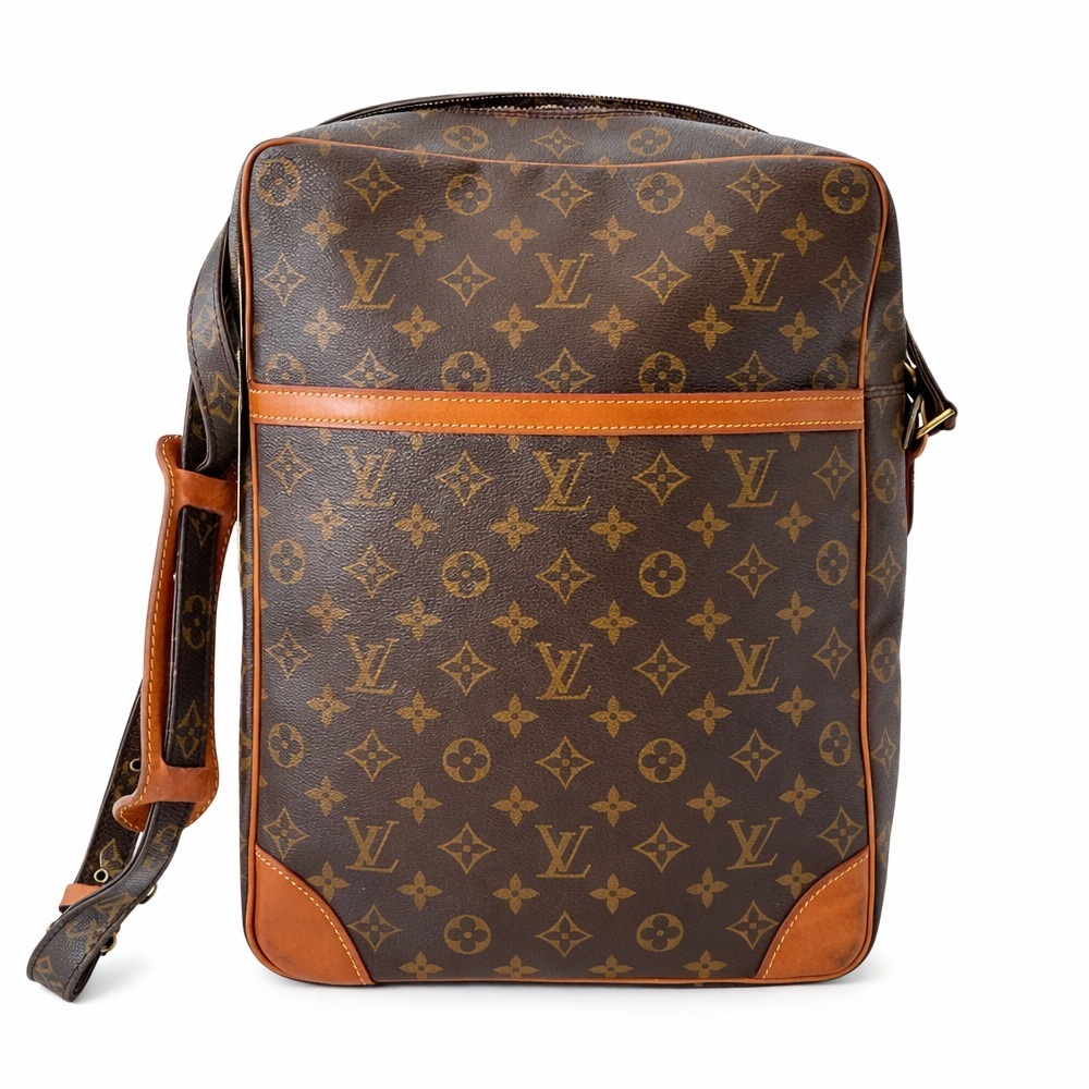 Louis Vuitton Danube GM Monogram Canvas Crossbody Bag Lock Keys Vintage